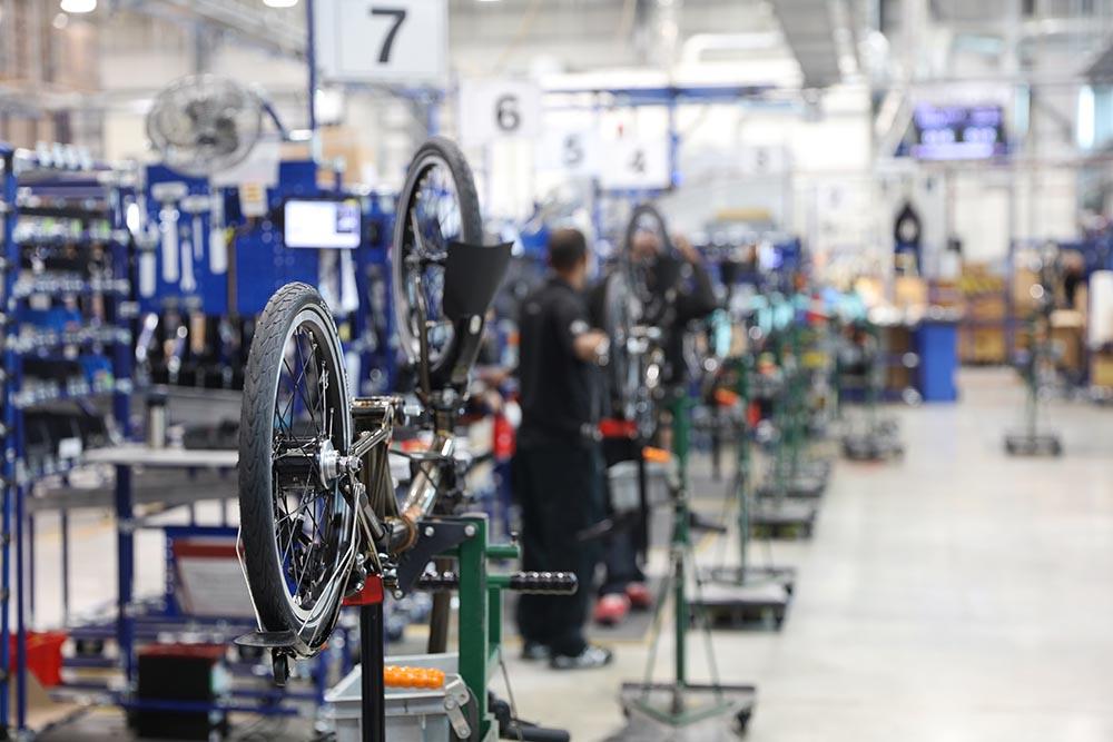 Brompton on the assembly line