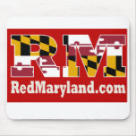 Red Maryland 2018 Logo Mouse Pad