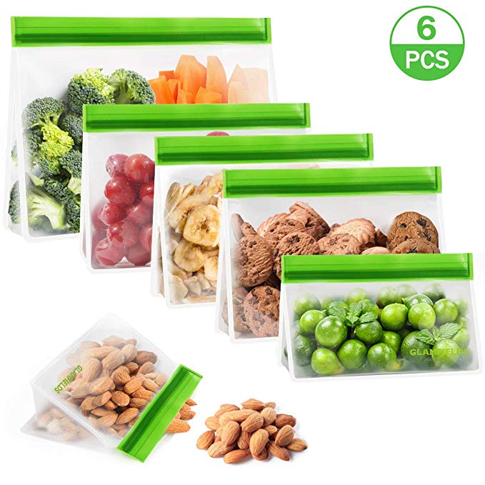 Glamfields Stand up Reusable Food Storage Bags