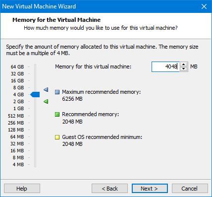 Increase Memory for VM