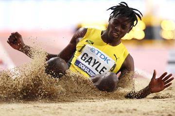 Tajay Gayle at the World Championships in Doha (Getty Images)