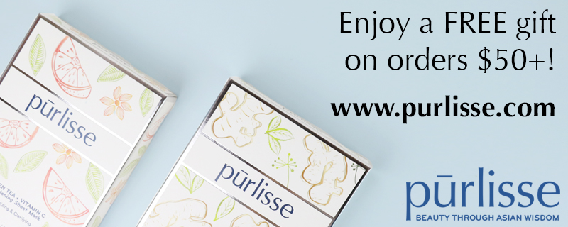 Get a Free Gift with purchases of $50+ at Purlisse.com
