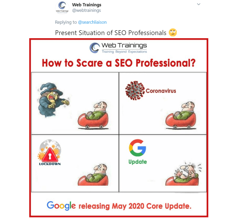Google Mei 2020 Core Update Meme