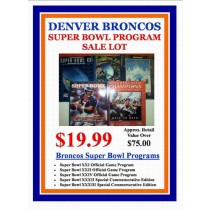Denver Broncos Super Bowl Program Lot