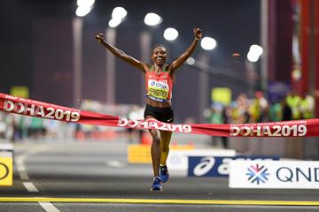 2019 world marathon champion Ruth Chepngetich (Getty Images)