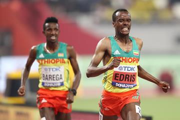 1-2 in the 5000m at the IAAF World Championships Doha 2019: Muktar Edris (r) and Selemon Barega (Getty Images)