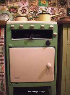 Shabby chic vintage oven