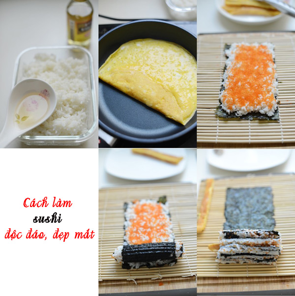 cách làm sushi Hàn Quốc
