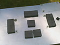 Close up pictures of battle board disassembled