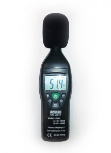 Photo of SPL meter. You will need one similar to this to calibrate your control room to mix sound for film