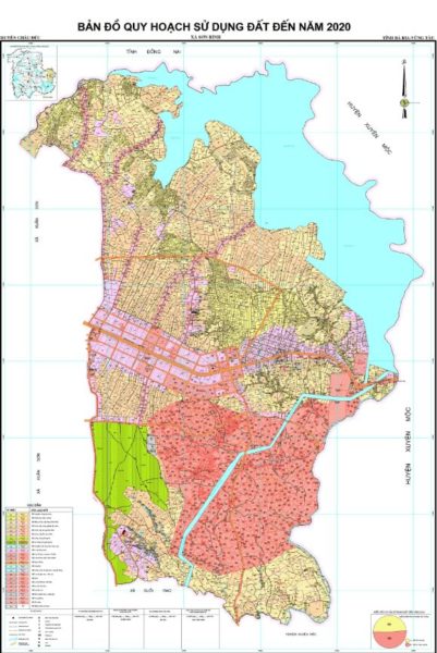 Bản đồ quy hoạch huyện Châu Đức và các xã, thị trấn trực thuộc (2020)