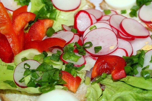pickled radishes in a slaw