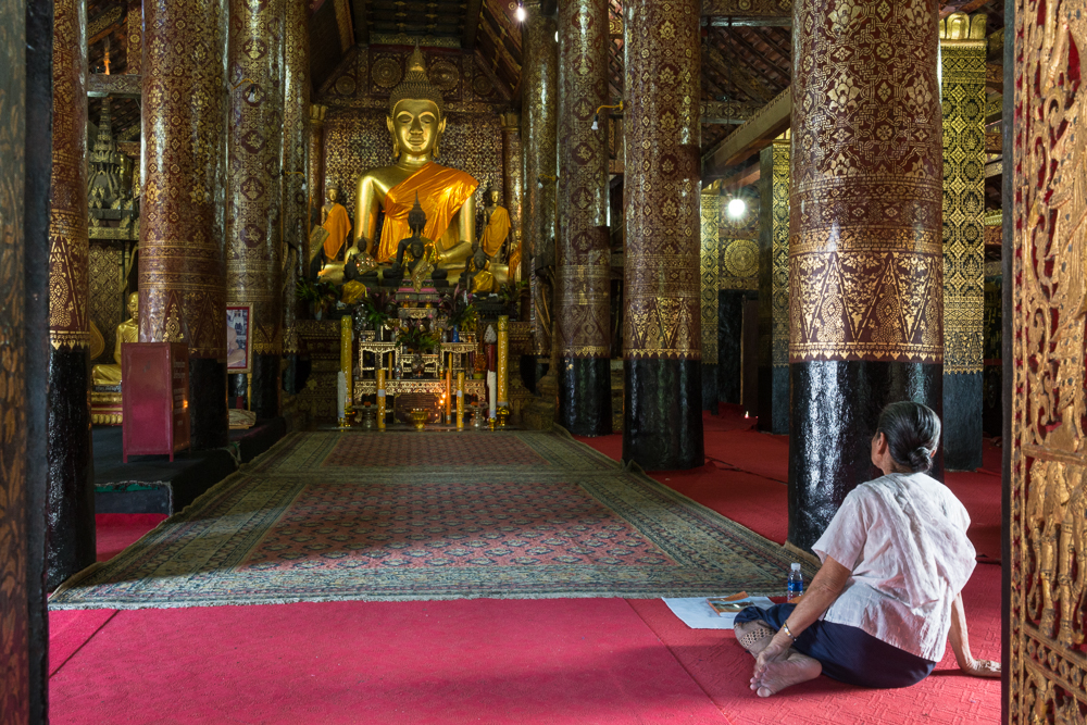 Wat Xieng Thong, a Buddhist temple in Luang Prabang, Laos