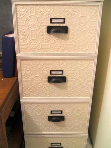 Wallpaper filing cabinet