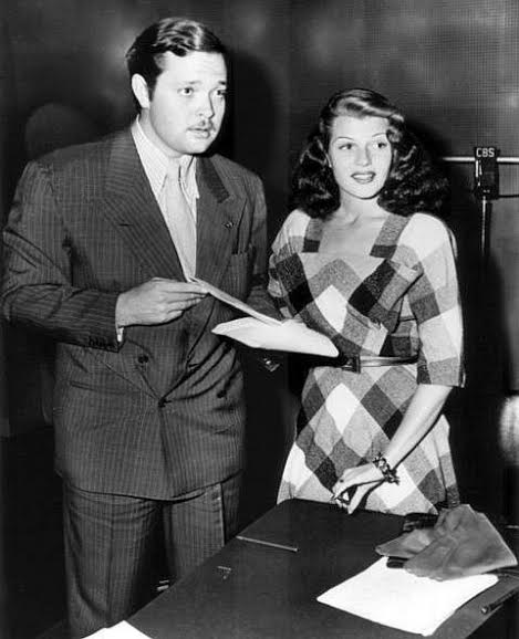 The first known photo of Orson and Rita on Dec. 5, 1941 before the There Are Frenchmen broadcast