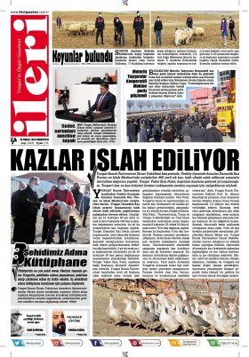 İleri Gazetesi - Yozgat ın Özgür Gazetesi | 1967'den beri... - 18.12.2020 Manşeti