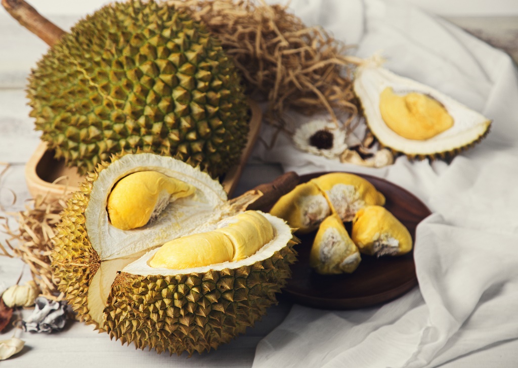 cut durian