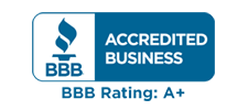 BBB logo that says accredited business
