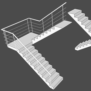 formation-sketchup-exercice-modele-escalier-volees-rampe
