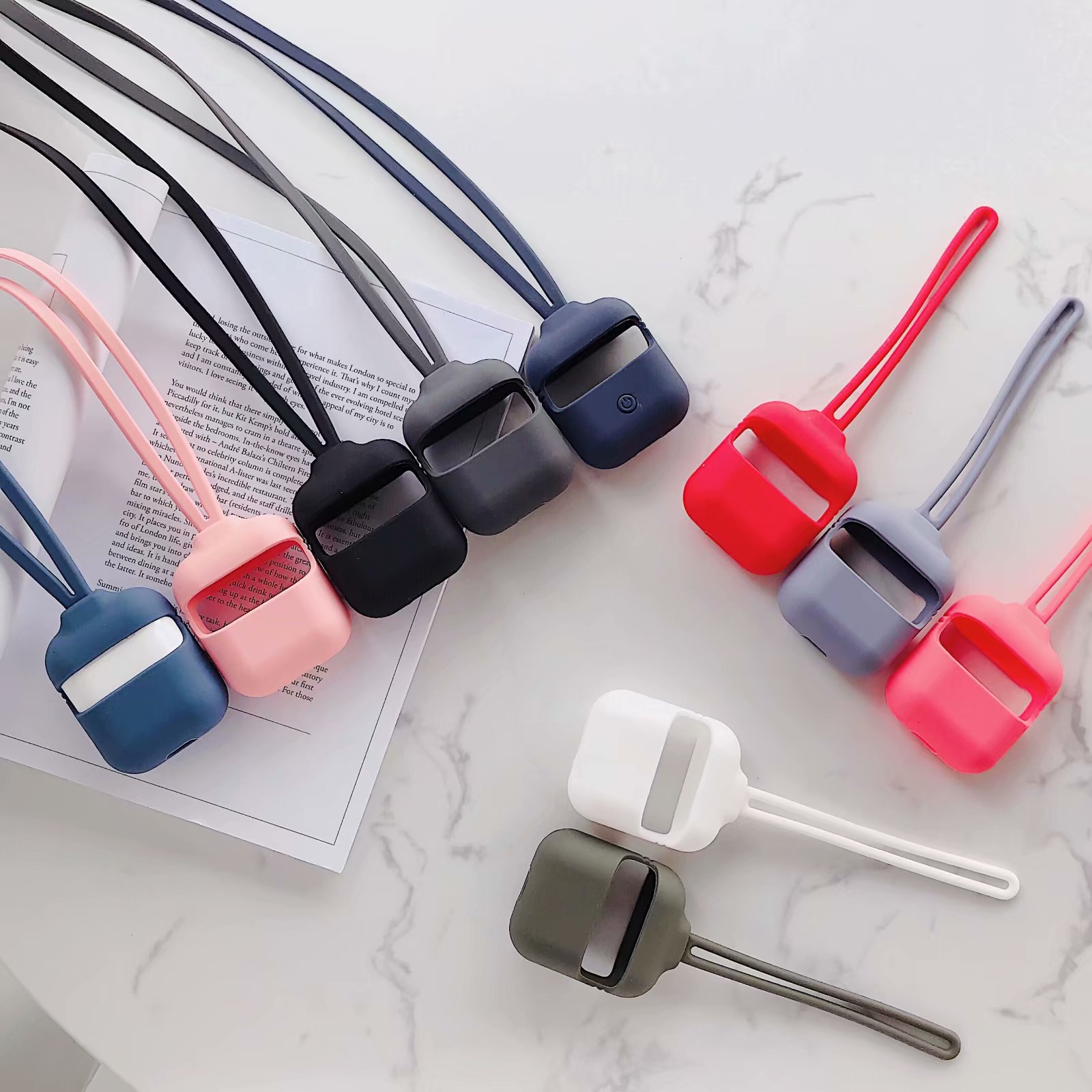 Silicone Protective Capsule Case with For AirPods Charging Case Protect Skin Good Quality Liquid Silicone Material Feeling - ANKUX Tech Co., Ltd | ANKUX.COM