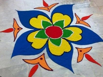 What are Simple Rangoli Designs for Home ?