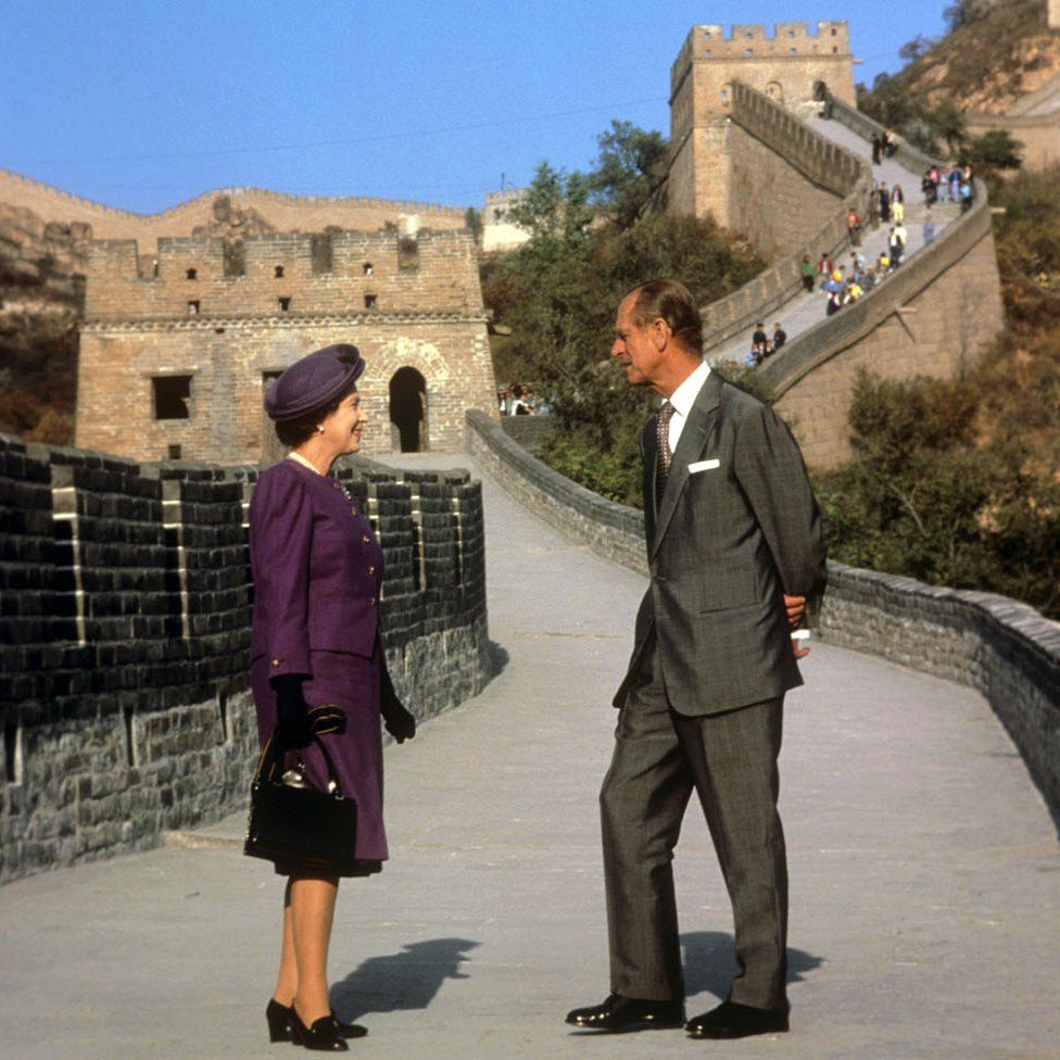 The Queen and Prince Philip in China in 1986