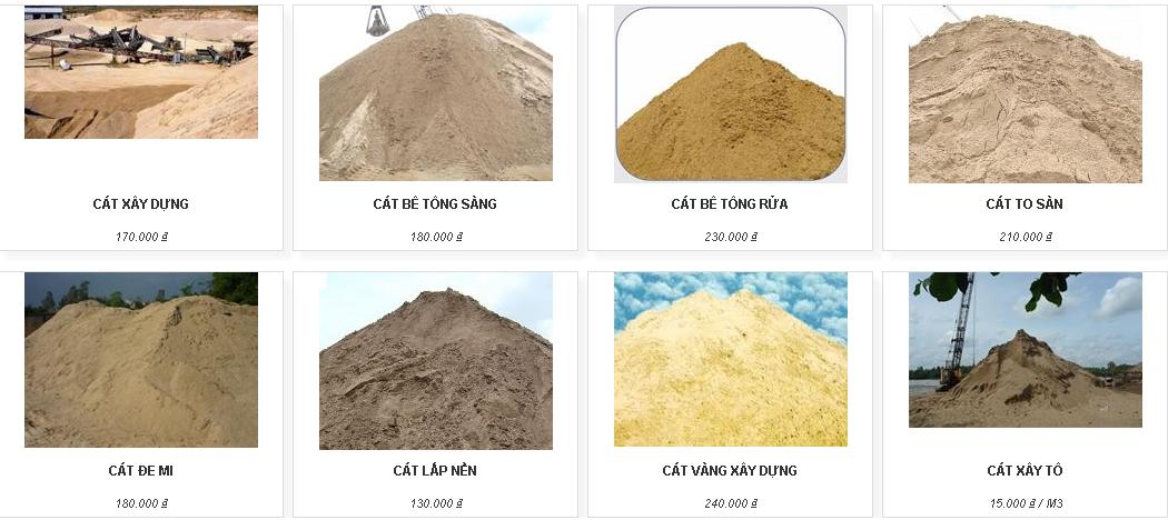 Bảng báo giá cát bê tông rửa - SÀI GÒN CMC