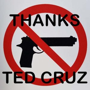Gun Control Thanks Cruz