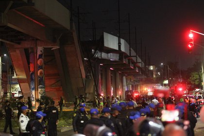 Estación Olivo de la línea 12 del Sistema de Transporte Colectivo Metro tras presentar un colapso. Ciudad de México, mayo 4, 2021.
Foto: Karina Hernández/Infobae