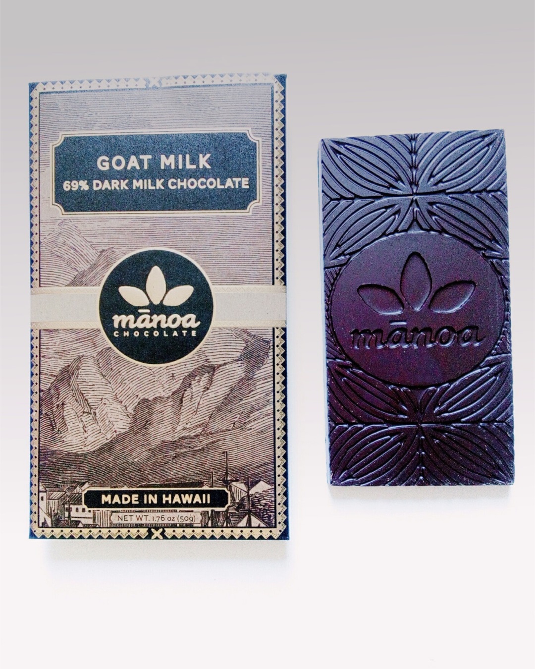 Mānoa Dark Goat Milk Chocolate 69%