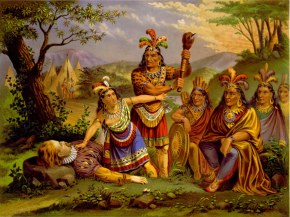 Pocahontas-saves-Smith-NE-Chromo-1870