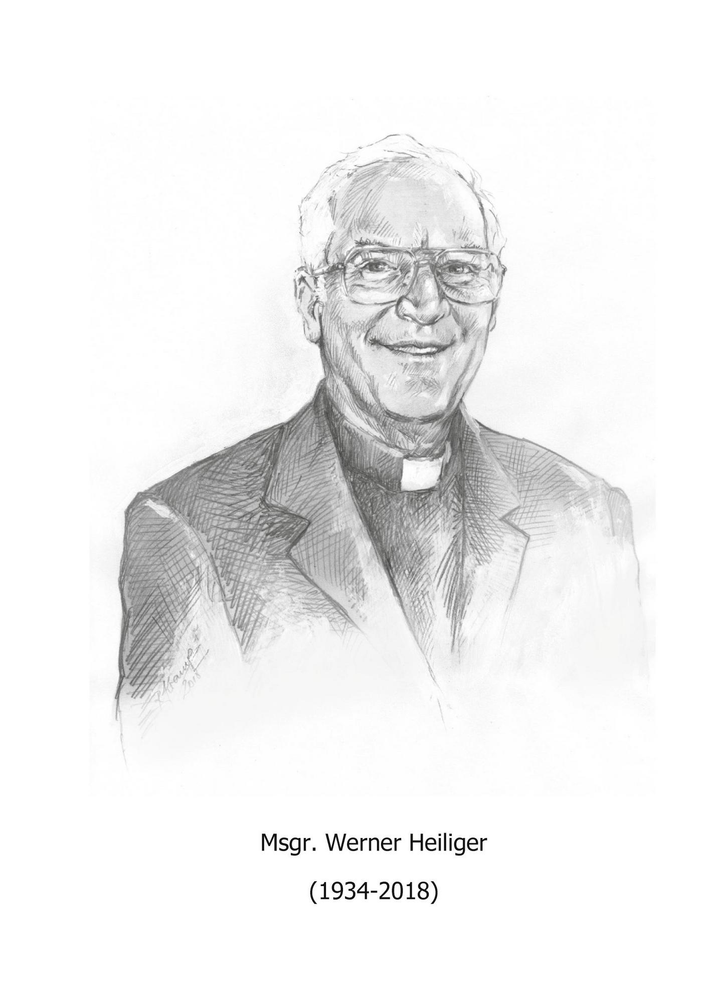 Frontpage of the book [Wayback] Msgr. Werner Heiliger (1934-2018) von Horst A. Wessel - Buch | Thalia.