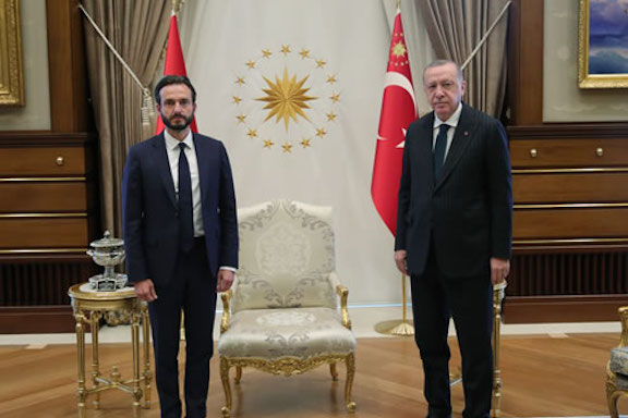 欧洲人权法院主席罗伯特·斯帕诺与土耳其总统雷杰普·塔伊普·埃尔多安