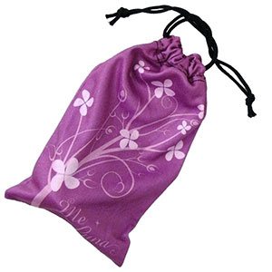 Pochette de rangement pour coupe menstruelle : Harmony - violette rose