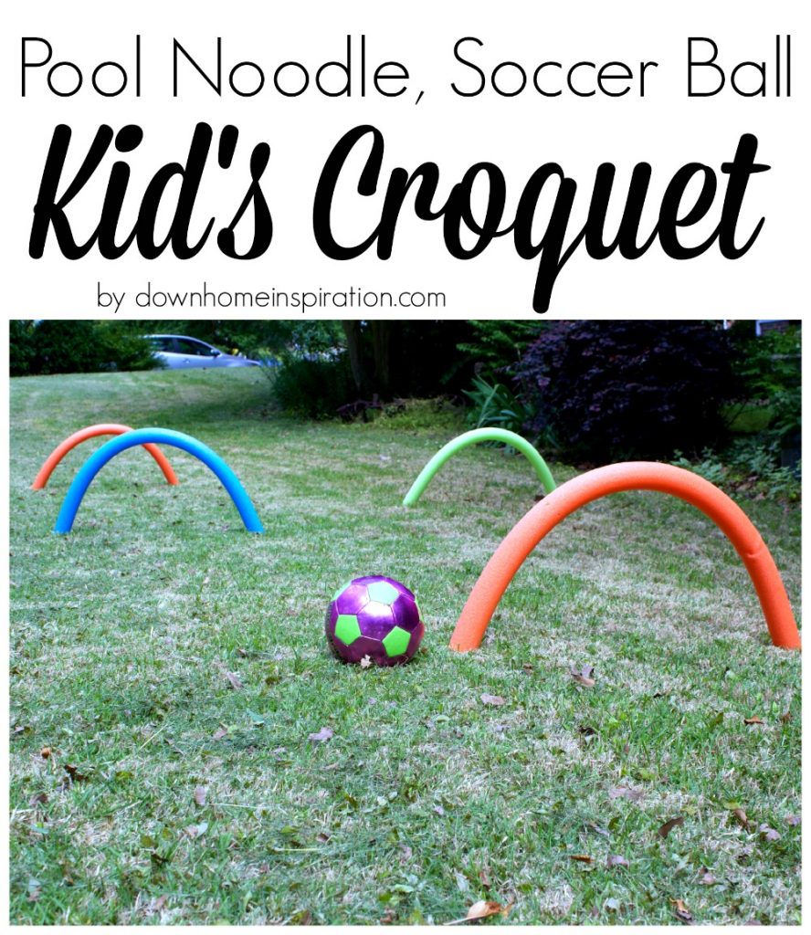 Pool Noodle Giant Croquet Game