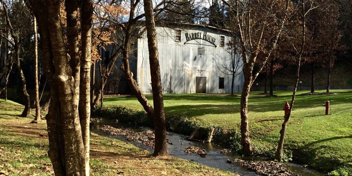 This is the Jack Daniels Barrel House in Lynchburg, Tennessee. Barrels of Tennessee whiskey will age for years until it is smooth and delicious.