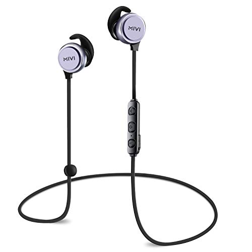 Mivi ThunderBeats Bluetooth Earphones Wireless with Mic, HD Sound, Powerful Bass (Black)