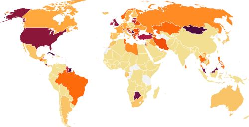 Global coronavirus cases