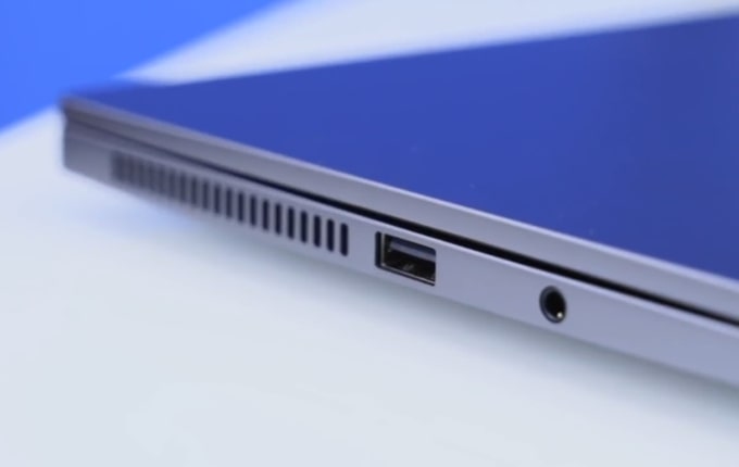 Ports on the left side of Mi Notebook laptop.