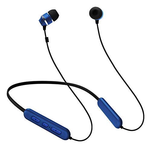 Samsung C&T ITFIT Bluetooth Wireless Earphone with Flexible Neck Band and handsfree Mic (GP-OAU019SABBI, Blue-Black)