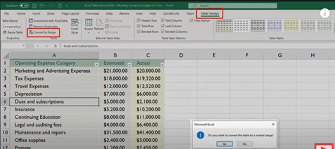 converting numbers to ranges Excel screenshot 