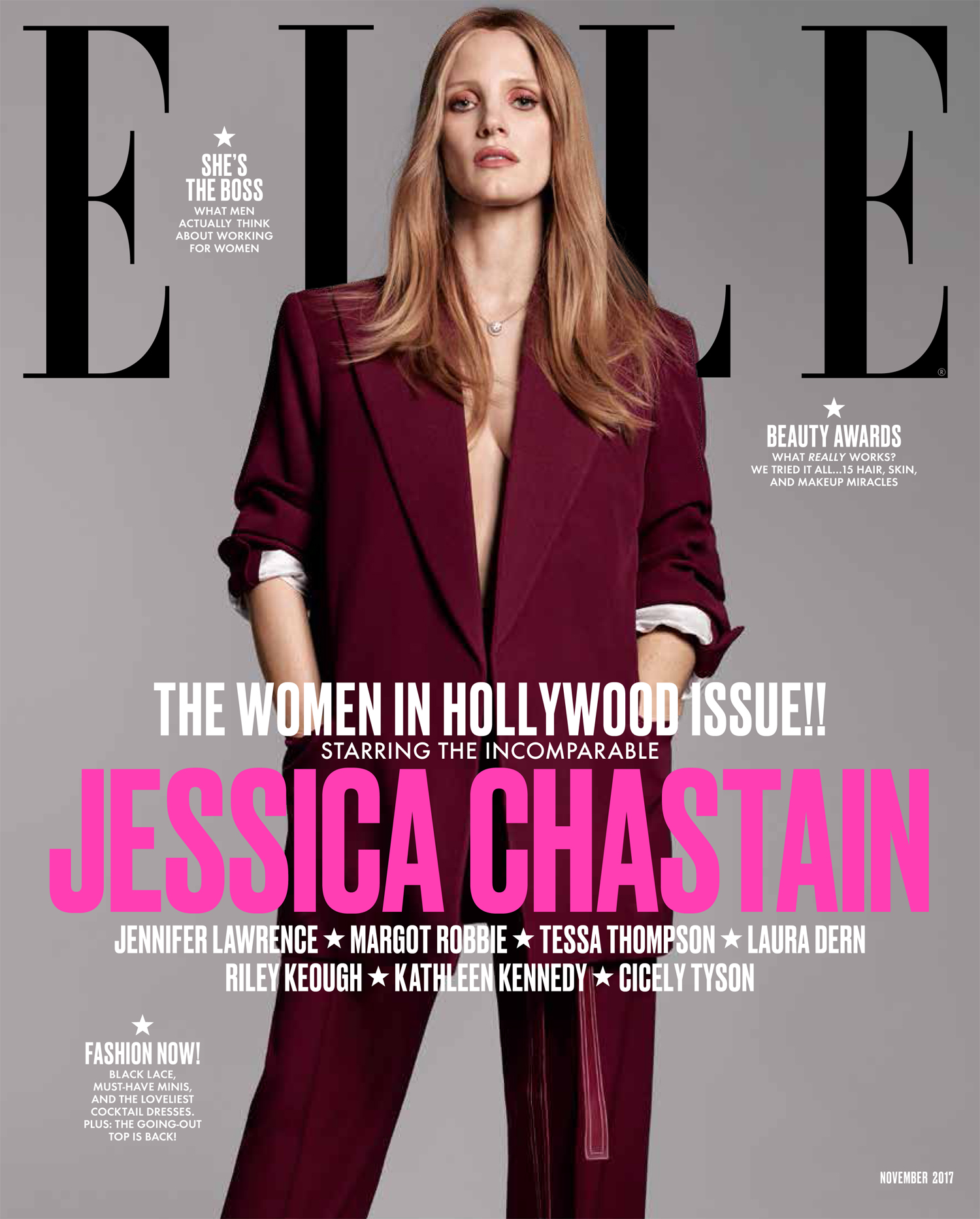 Jessica in ELLE US (Women in Hollwood issue, November 2017) | Jessica Chastain  Porn | XXX Fan Porn