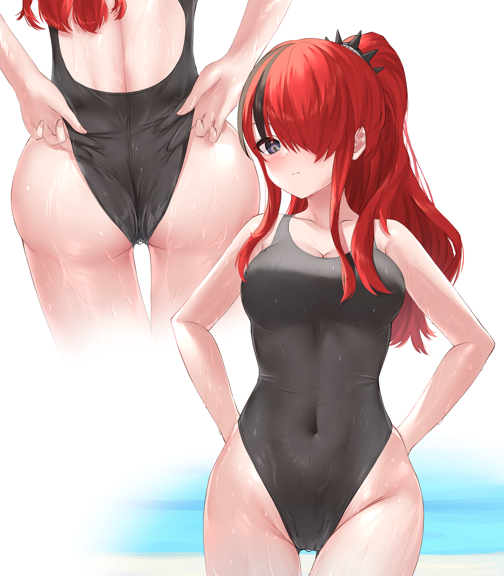 Lain Swimsuit Pull (Ncontrail)  | Anime Hentai