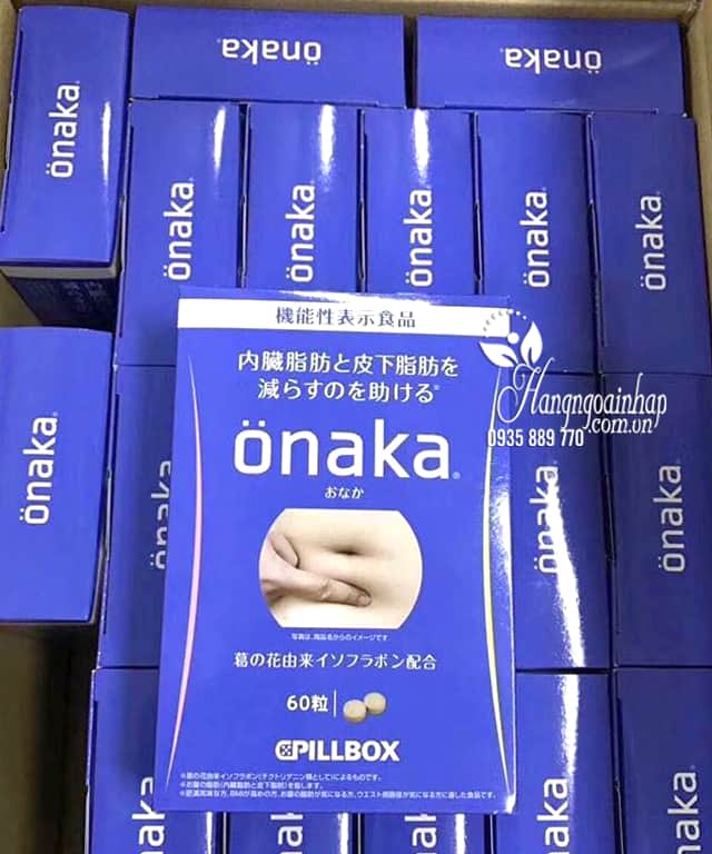 Thuốc giảm mỡ bụng Onaka Pillbox Nhật Bản 60 viên 1