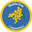 2013 Wattle Day badge