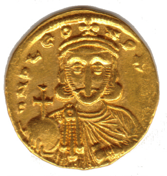 Coin portrait of Leo III (c)2000 Chris Connell