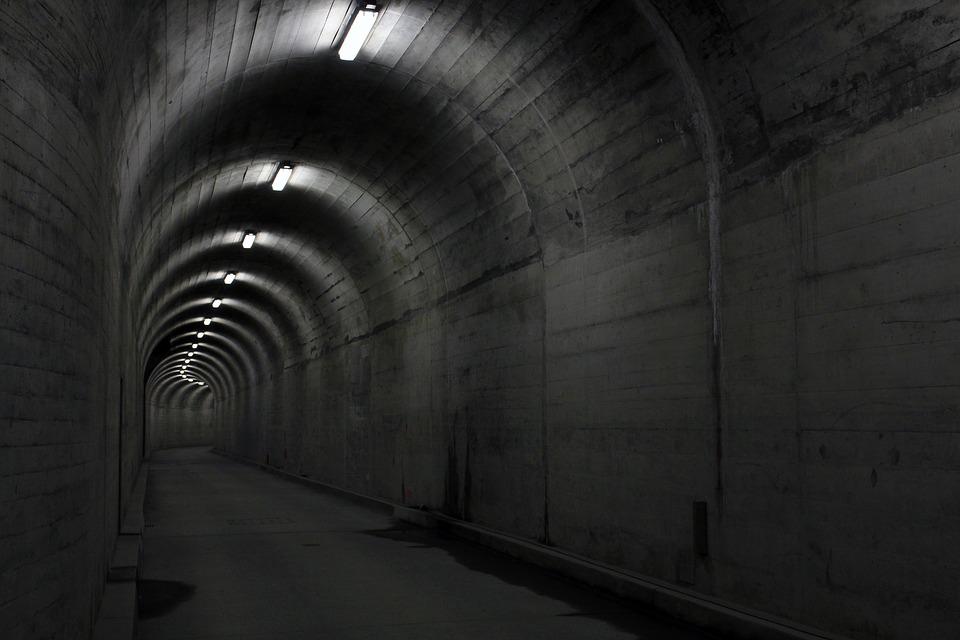 Tunnel, Concrete, Light, Architecture, Underpass, Lamps