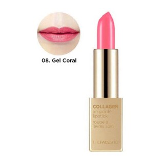 Son Thỏi Collagen Ampoule Lipstick The Face Shop #08 Gel Coral