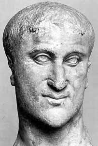 A Bust of the Emperor Constantius I Chlorus