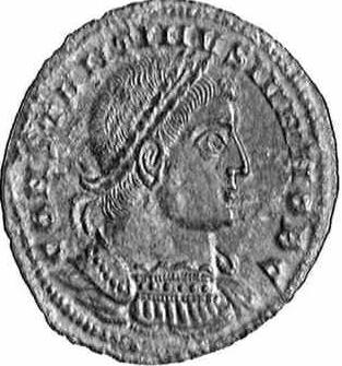 Coin with the image of Constantius II (c)1998 CGB numismatique, Paris
